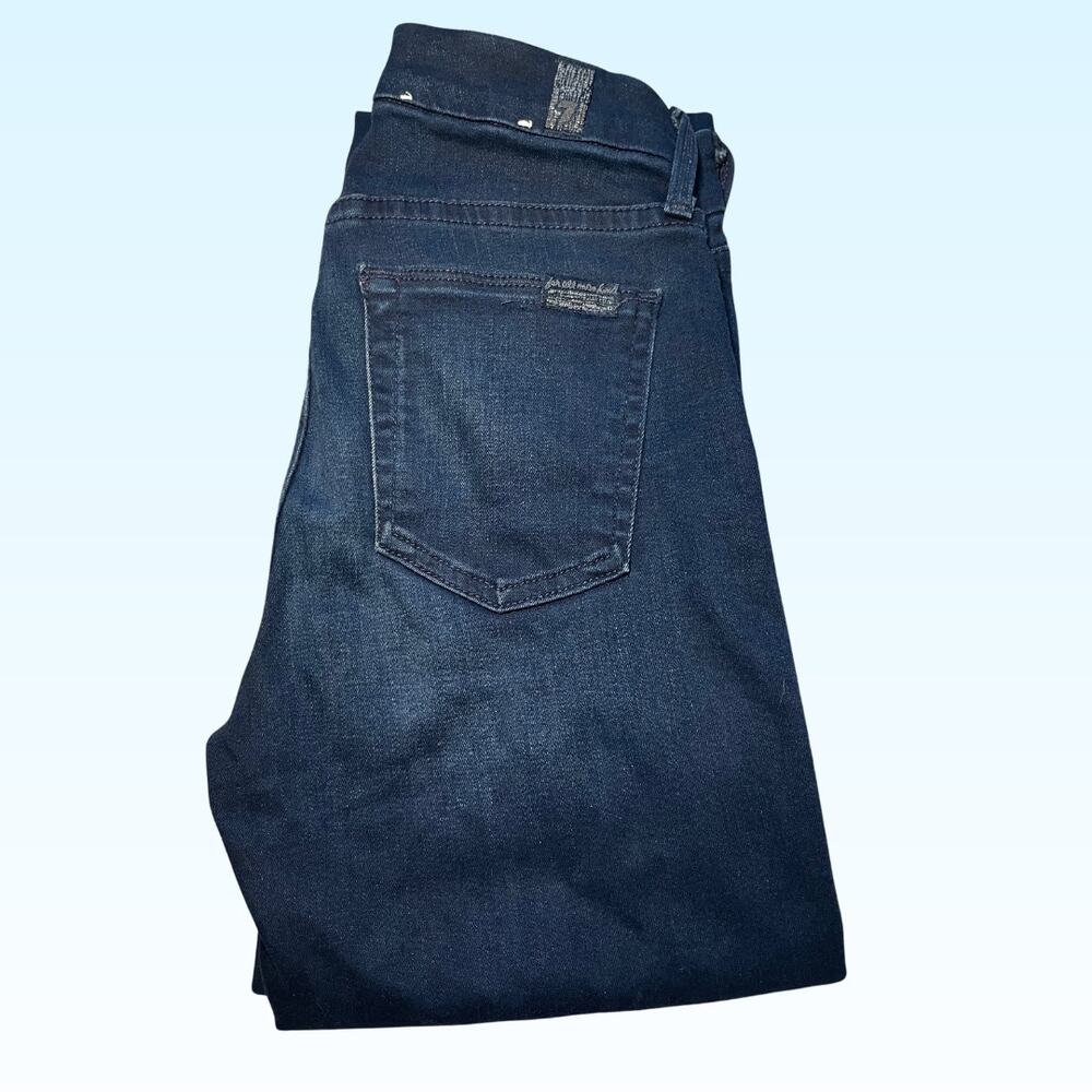 7 For All Mankind The Skinny Boot Cut Flare Jeans, Size 24, Stretch Blend